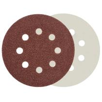 Disco de lixa com pluma 125 mm 8 furos grão 60 com 10 peças - 08.021