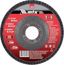 Disco de Lixa Desbaste Flap Grão 120 115mm X 22mm Mtx