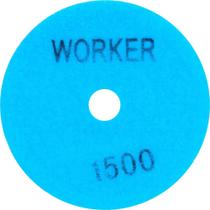 Disco De Lixa Diamantada Com tiras autocolantes 4" G1500 Azul Claro Worker 100mm Disco De Lixa Diamantada Com tiras autocolantes 4" G1500 Azul Claro Worker 100mm