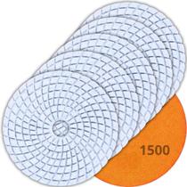 Disco de Lixa Diamantada Grão 1500 Para Polir Mármore Granito Concreto 05 Un