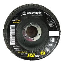 Disco de Lixa Flap 4.1/2" 115x22mm para Metais e Madeira Heavy Duty