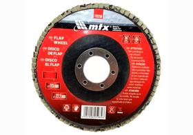 Disco De Lixa Flap 4.1/2 Pol Grão 100 MTX Disco De Lixa Flap 4.1/2 Pol Grão 100 MTX