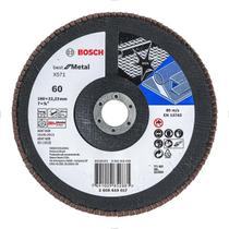 Disco de Lixa Flap 7" X 7/8" Gr60 Curvo Top Bosch Disco de Lixa Flap 7" X 7/8" Gr60 Curvo Top Bosch