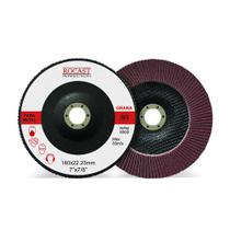 Disco de Lixa Flap Disc - 180 x 22mm - Ref. GR. 80 Rocast