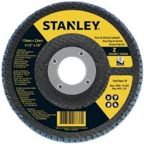 Disco de Lixa Flap Disc 4 1/2" Grão 120 para Aço Inox Stanley Sta4120fz
