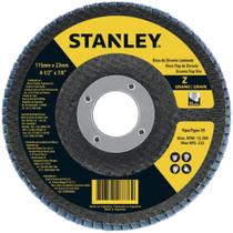 Disco de Lixa Flap Disc 4 1/2" Grão 40 para Aço Inox Stanley Sta4040fz