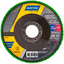 Disco de lixa flap disc côncavo 4.1/2" fibra - Standard - Norton Disco de lixa flap disc côncavo 4.1/2" fibra - Standard - Norton