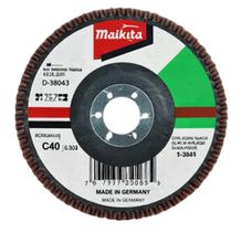 Disco De Lixa Flap Makita 5 Polegadas Plano Grão C40 Alto Desbaste e Acabamento Disco De Lixa Flap Makita 5 Polegadas Plano Grão C40 Alto Desbaste e Acabamento