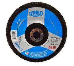 Disco de lixa Flap Tyrolit Basic* 178mm (7") caixa com 10 unidades