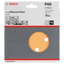 Disco De Lixa G60 150mm C/ 05 Unidades Bosch 2608605086 Disco De Lixa G60 150mm C/ 05 Unidades Bosch 2608605086