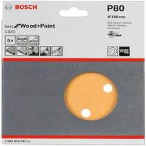 Disco De Lixa G80 150mm C/ 05 Unidades Bosch 2608605087