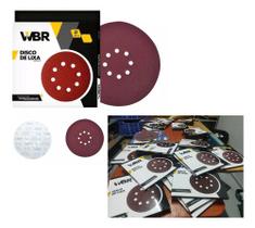Disco De Lixa N120 Lixadeira Girafa 225mm Wbr/vonder - 10un
