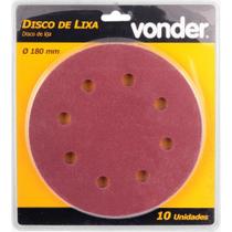 Disco de Lixa para Parede 7" Grão 80 Vonder