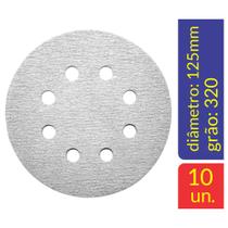 Disco De Lixa Pluma Branco125mm Starfer - kit 10 uni. Disco De Lixa Pluma Branco125mm Starfer - kit 10 uni.