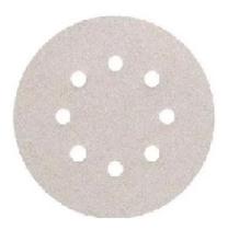 Disco de Lixa Rolo Orbital Pluma na cor Branca 125mm Grão 100 Kit 10 lixas Disco de Lixa Rolo Orbital Pluma na cor Branca 125mm Grão 100 Kit 10 lixas