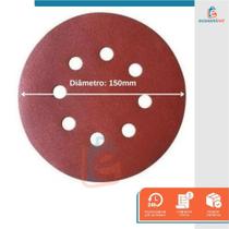 Disco De Lixa Tiras aderentes Vermelho 150Mm Grão 100 Starfer 10