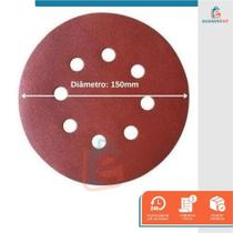 Disco De Lixa tiras aderentes Vermelho 150Mm Grão 100 Starfer 100