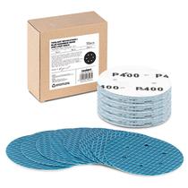 Disco de lixamento de 6 polegadas, 400 grão, formato de diamante, pacote com 50 ferramentas