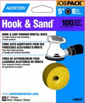 Disco de lixar Norton 49222 5" P100 Grit, pacote com 25 Disco de lixar Norton 49222 5" P100 Grit, pacote com 25