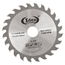 Disco De Madeira 24 Dentes 110mm Para Serra Mármore - IDEA+PRO