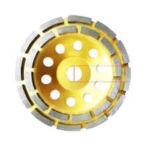 Disco De Moagem De Diamante Grande De Dupla Fileira Para Concreto E Pedra Para Esmerilhadeira