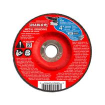 Disco de moagem Diablo 4" Tipo 27 Metal com 6 mm de espessura Disco de moagem Diablo 4" Tipo 27 Metal com 6 mm de espessura