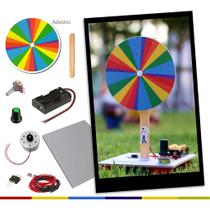 Disco de Newton - Kit de Educação Maker para Experimentos de Ciências