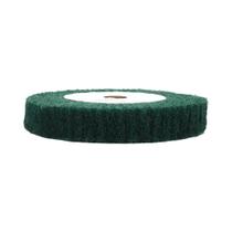 Disco De Polimento E Lixamento De Fibra De Nylon Verde Não Tecida Abrasiva Com Eixo De 20mm,