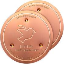 Disco de purificação para banho de pássaros Mellbree 99,99% de cobre puro Disco de purificação para banho de pássaros Mellbree 99,99% de cobre puro