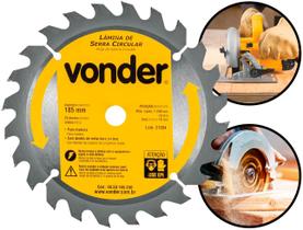 Disco De Serra Circular 24 Dentes Aço Vídea Lâmina Para Madeira Carpintaria Marcenaria 185mm Vonder Disco De Serra Circular 24 Dentes Aço Vídea Lâmina Para Madeira Carpintaria Marcenaria 185mm Vonder