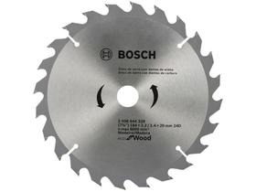 Disco de Serra Circular 7” 24 Dentes para Madeira - Bosch Eco For Wood