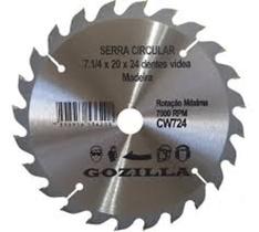 Disco De Serra Circular 7 Polegadas 24 Dentes Cor Prata Prata