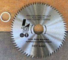 Disco De Serra Circular 72 Dentes 20x110mm 4 1/2'' Lotus