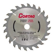 Disco de Serra Circular Cortag Para Madeira 185mm 24 Dentes