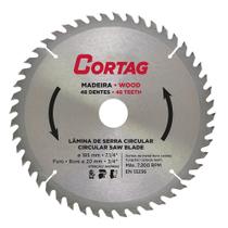Disco de Serra Circular Cortag Para Madeira 185mm 48 Dentes Disco de Serra Circular Cortag Para Madeira 185mm 48 Dentes
