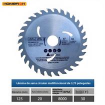 Disco De Serra Circular De Carboneto De 5 Polegadas Com 30 Dentes, 125mm, Para Corte De Madeira,