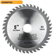 Disco De Serra Circular Mini De 5 Polegadas 125mm Com 40 Dentes De Carboneto Para Madeira, Plástico