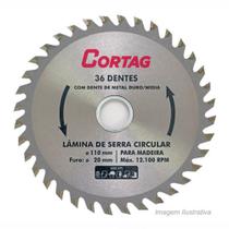 Disco de Serra Circular Widea 110mm 36 Dentes Cortag