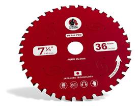 Disco De Serra Corte Em Aço A Seco 185x36 Japonês 3850 Rpm Vermelho