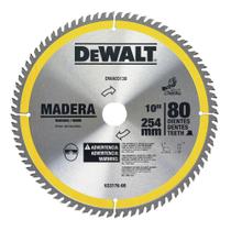 Disco De Serra De 10 Pol. Madeira 80 Dentes Dewalt Dwa03130