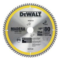 Disco De Serra De 10 Pol. Madeira 80 Dentes Dewalt Dwa03130
