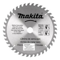 Disco De Serra P/ Madeira 235x25.4x 40 Dentes Makita D-51378 Disco De Serra P/ Madeira 235x25.4x 40 Dentes Makita D-51378