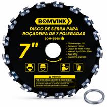 Disco De Serra Para Roçadeira Com 16 Dentes De Corrente
