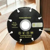 Disco de Serra Tungstênio Madeira Para Esmerilhadeira 22,23mm Resistência