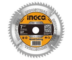 Disco de serra videa tct ingco 7.1/4 185mmx20mm 60 dentes