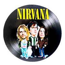 Disco De Vinil Decorativo Em Madeira Star - Banda Nirvana