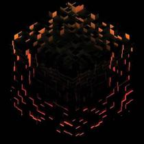 Disco de vinil Minecraft Volume Beta Vermelho Laranja Amarelo Splatter