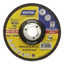 Disco Desbaste 100 X 5,0 X 15,9MM - BDA54 SUPER - A24S-BF27 Norton Disco Desbaste 100 X 5,0 X 15,9MM - BDA54 SUPER - A24S-BF27 Norton