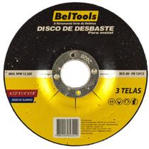 Disco Desbaste 4.1/2x7/8 Corte Ferro Esmerilhadeira Beltools