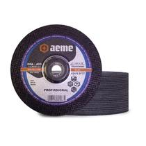 Disco Desbaste Aeme Aço DDA 403 9X1/4X7/8 (230X6.4X22.22) 25 Unidades